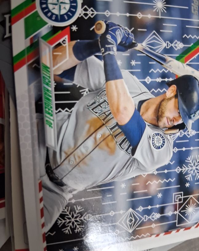 2021 Topps Holiday #HW54 Mitch Haniger — front