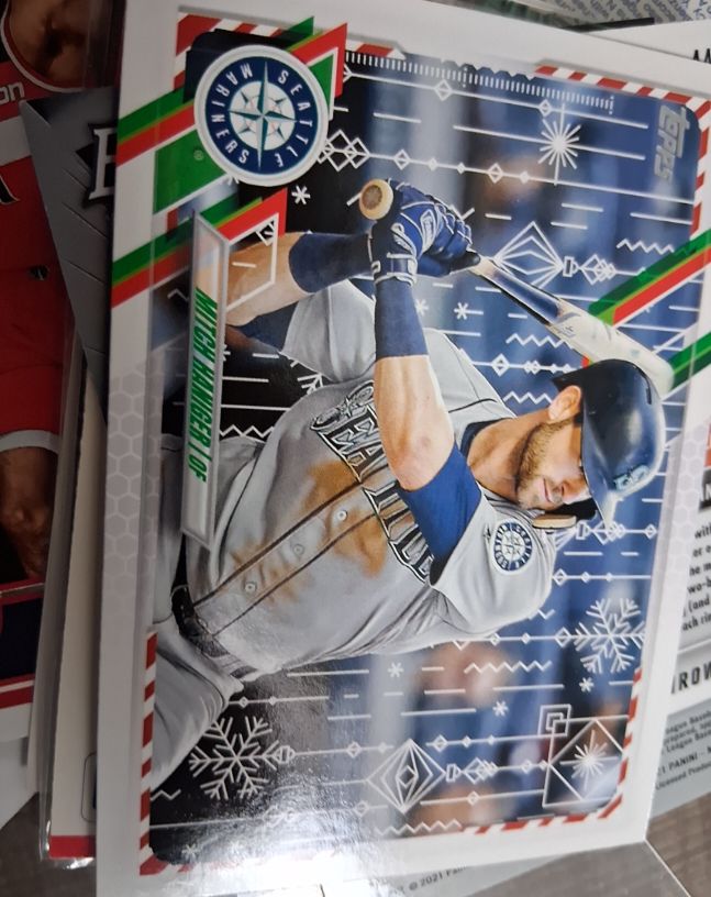 2021 Topps Holiday #HW54 Mitch Haniger — front