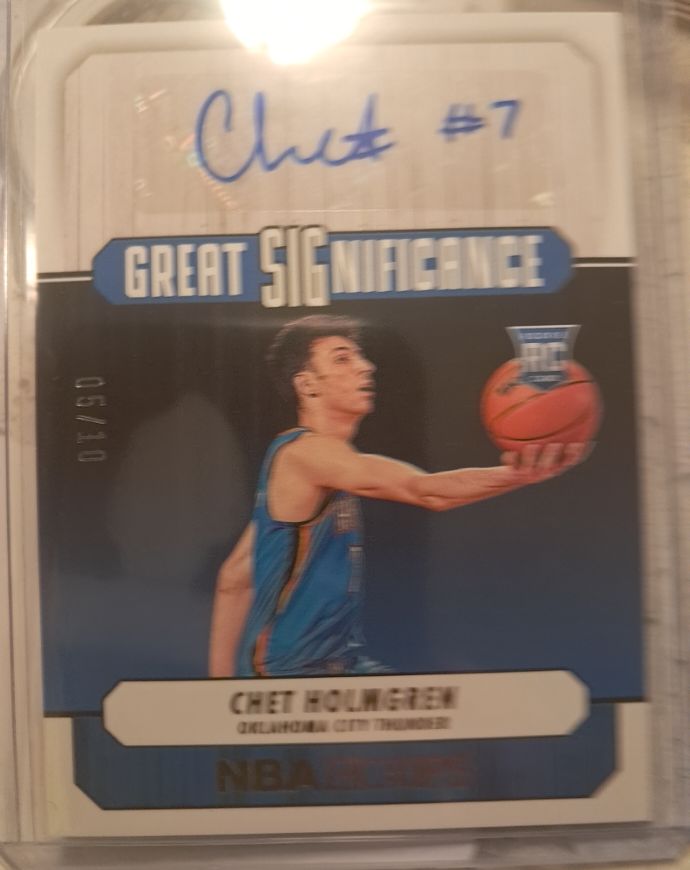 2022-23 Panini NBA Hoops Great Significance #GS-CHG Chet Holmgren — front