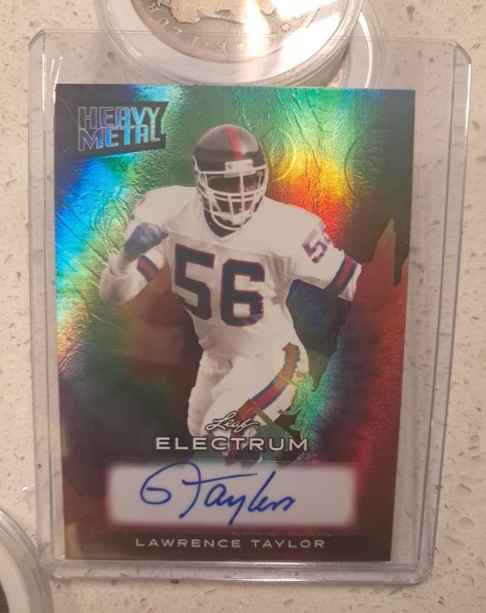 2024 Leaf Electrum Heavy Metal #HMA-LT1 Lawrence Taylor — front
