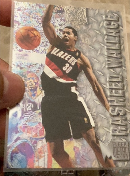 1996-97 Fleer Metal #208 Rasheed Wallace — front
