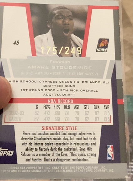 2002-03 Fleer Box Score Amare Stoudemire #157 Rookie RC — front