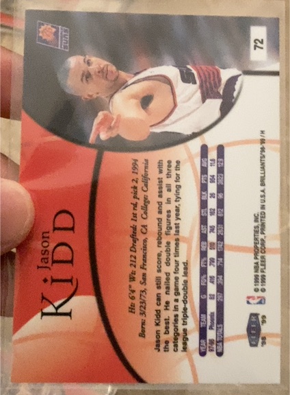 1998-99 Fleer Brilliants #72 Jason Kidd — front