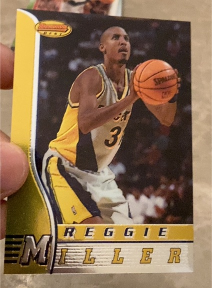 1996-97 Bowman's Best #45 Reggie Miller — front