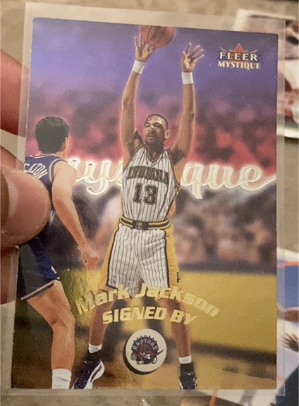 2000-01 Fleer Mystique Mark Jackson Signed By Toronto Raptors — front
