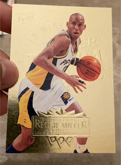1995-96 Fleer Ultra Gold Medallion #125 Reggie Miller — front