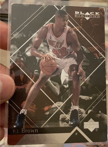 1999-00 Upper Deck Black Diamond #42 P.J. Brown — front