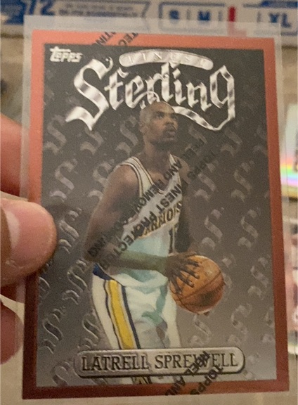 1996 Topps Finest Sterling #237 Latrell Sprewell — front