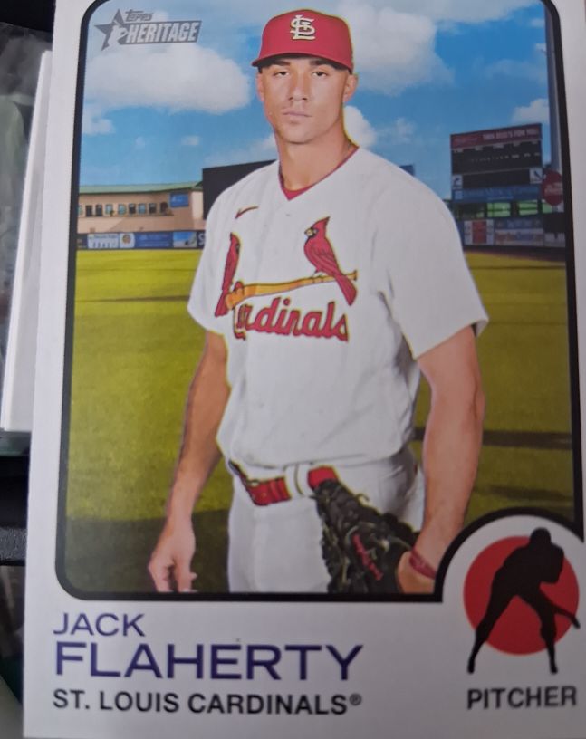 2022 Topps Heritage #534 Jack Flaherty — front