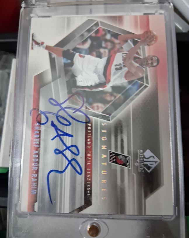 2004-05 SP Authentic Signatures #SP-SA Shareef Abdur-Rahim — front