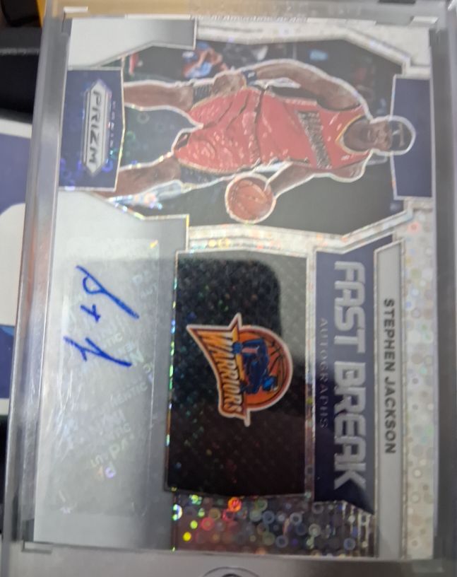 2023-24 Panini Prizm #FB-SJG Stephen Jackson Fast Break Autographs — front