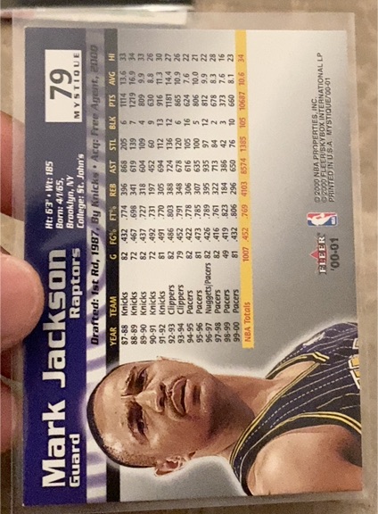 1987 Fleer #79 Mark Jackson — front