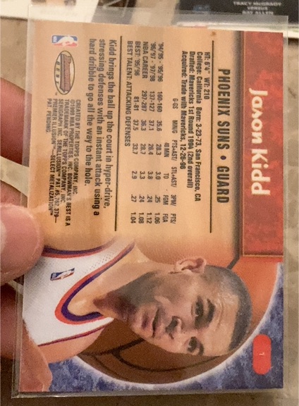 1996 Fleer #1 Jason Kidd — front