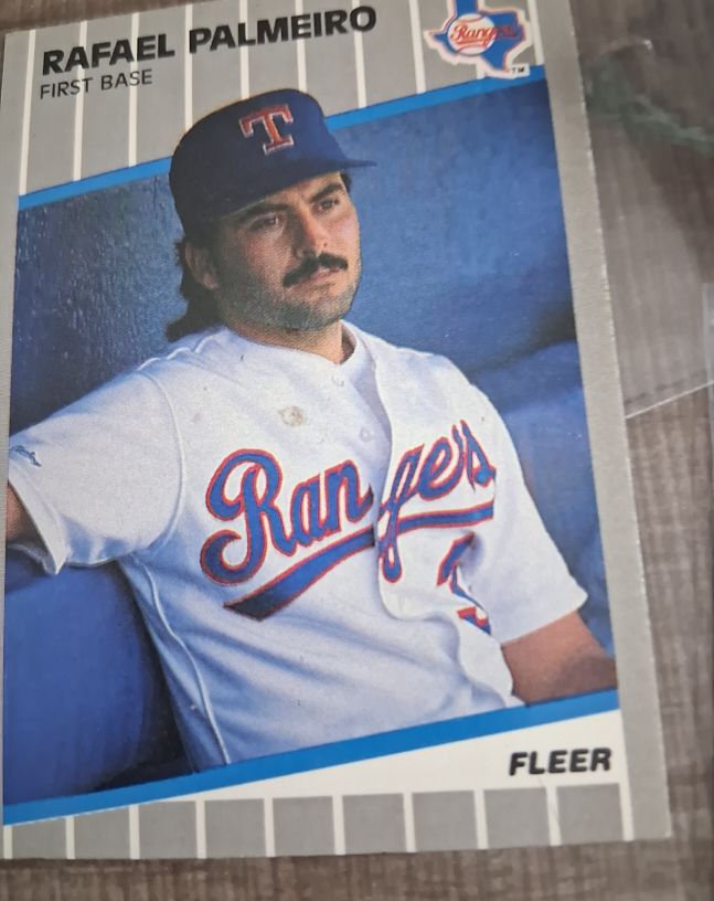1989 Fleer Update #U-86 Rafael Palmeiro — front