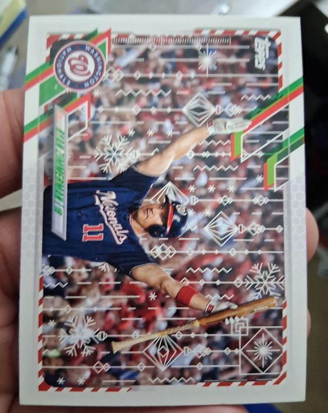 2021 Topps Holiday #HW168 Ryan Zimmerman — front