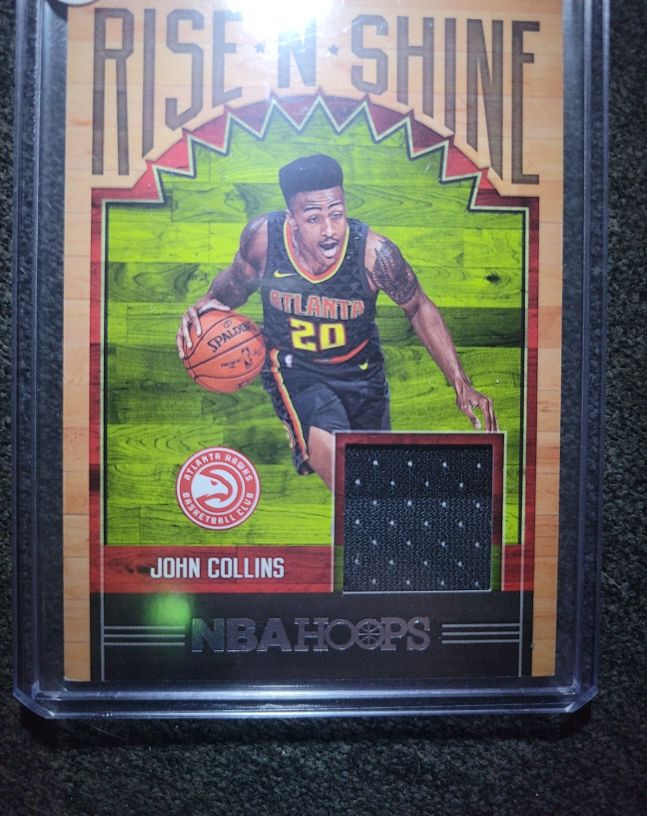 2017-18 Panini NBA Hoops Rise N Shine Memorabilia #18 John Collins — front