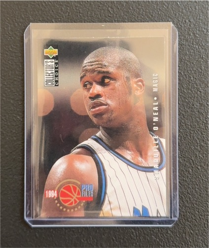 1994-95 Upper Deck Collector's Choice Pro Files #205 Shaquille O'Neal — front