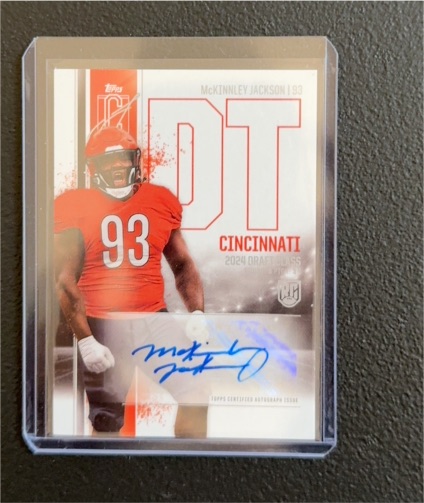 2024 Topps Signature Class #RCA-MJ McKinnley Jackson Auto — front