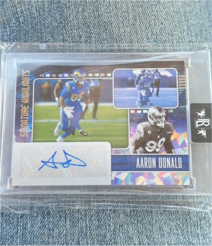 2021 Panini Donruss Signature Highlights #SH38 Aaron Donald — front