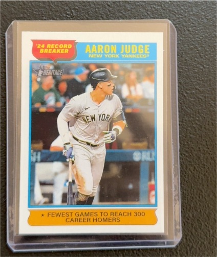 2025 Topps Heritage #3 Aaron Judge Record Breakers — front