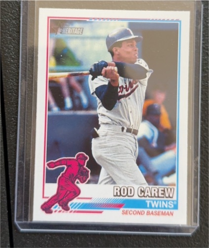 2025 Topps Heritage 1976 Redefined #76R-9 Rod Carew — front