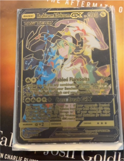 2018 Pokemon Sun & Moon #70 Reshiram & Zekrom GX — front