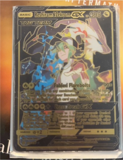 2016 Pokemon SM12-68 Reshiram & Zekrom GX — front