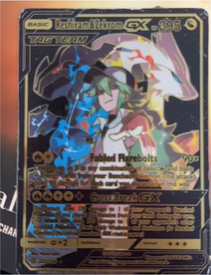2017 Pokemon SM12 Reshiram & Zekrom GX #295 — front