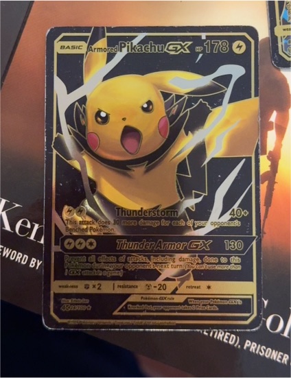 2019 Pokémon Armored Pikachu GX #24 — front