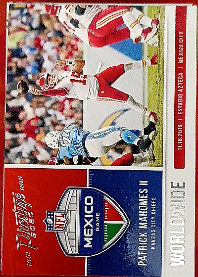 2020 Panini Prestige Worldwide #WW-PM Patrick Mahomes II — front