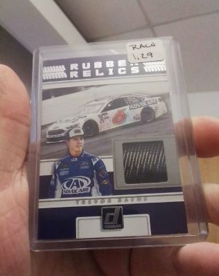 2018 Panini Donruss Racing NASCAR Rubber Relics #RR-TB Trevor Bayne — front
