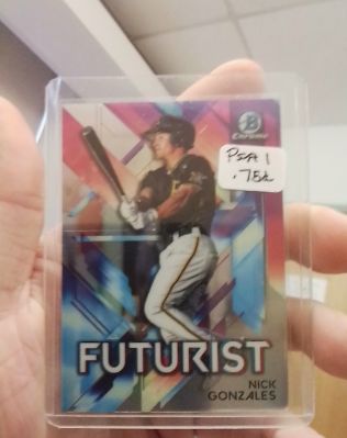 2021 Bowman Chrome #FUT-NG Nick Gonzales Futurist — front
