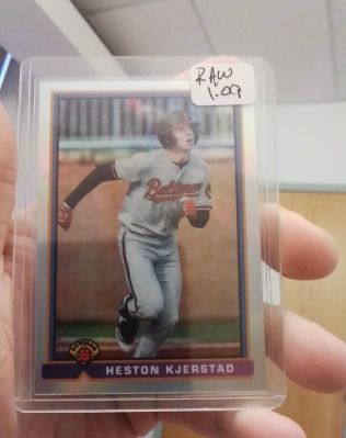 2021 Bowman Chrome 1991 Bowman Refractor #91B-HK Heston Kjerstad — front