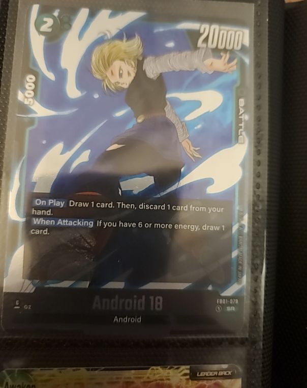 Dragon Ball Super Fusion World FB01-079 Android 18 SR Awakened Pulse — front