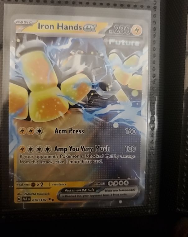 2025 Pokémon SV04: Paradox Rift #070 Iron Hands ex — front