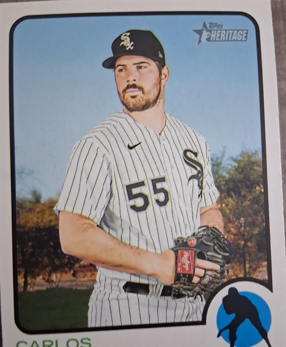 2022 Topps Heritage #185 Carlos Rodon — front