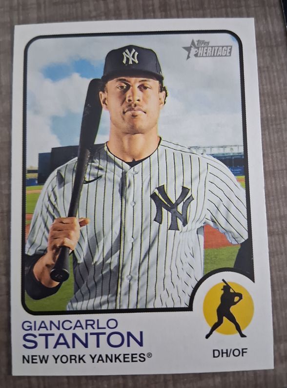 2022 Topps Heritage #225 Giancarlo Stanton — front