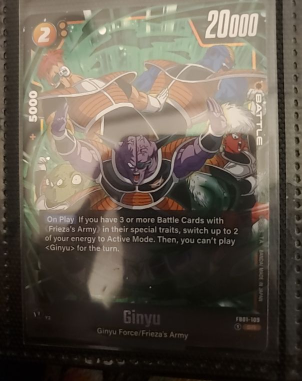 Dragon Ball Super Card Game Fusion World FB01-109 Ginyu — front