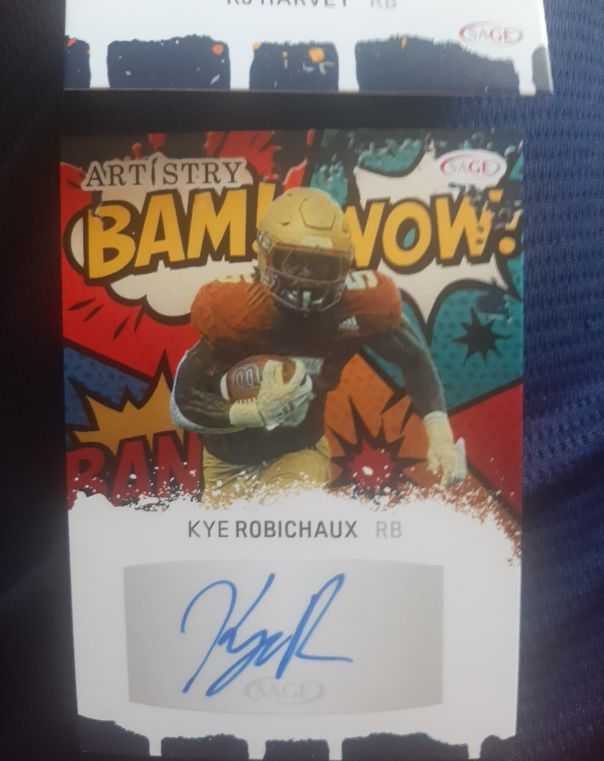 2025 Sage Artistry BAM! WOW! #A-KR Kye Robichaux — front