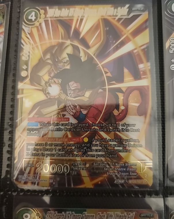 Dragon Ball Super Card Game SS4 Son Goku vs Nuova Shenron #BT8-110 — front