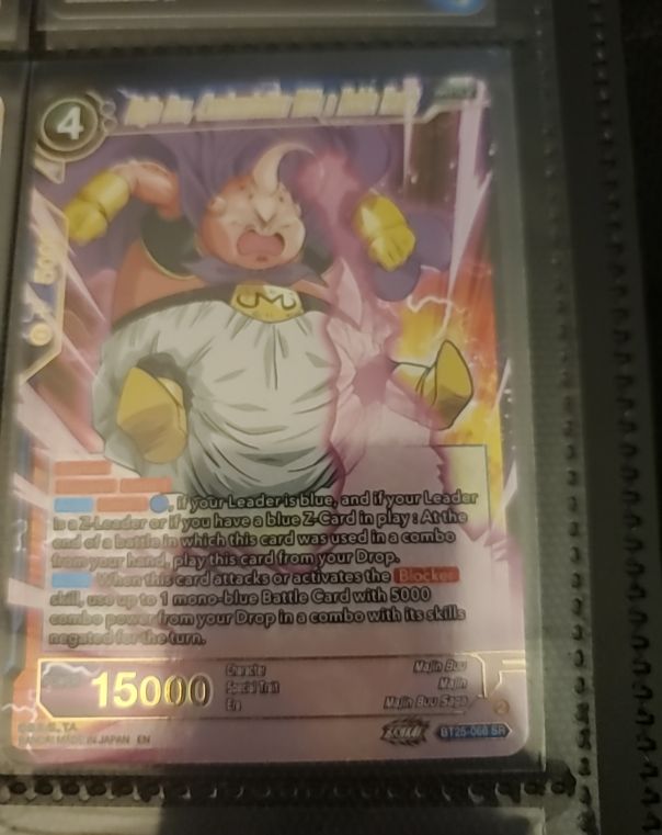 2023 Dragon Ball Super Card Game BT25-066 Majin Buu, Confrontation With a Noble Heart SR — front