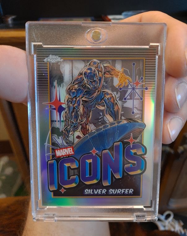 2025 Topps Chrome Marvel Icons #MI-4 Silver Surfer — front