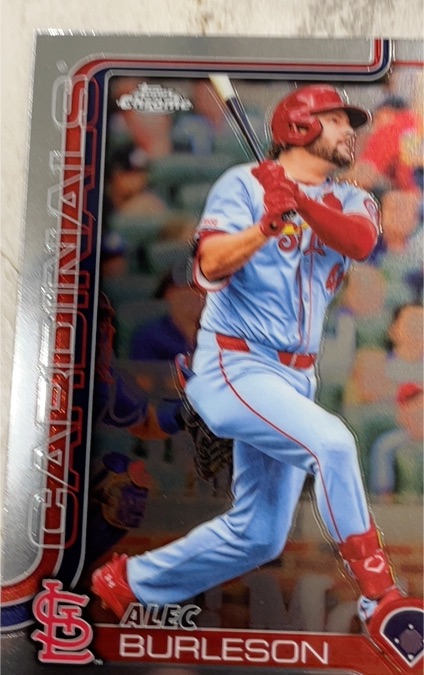 2025 Topps Chrome #281 Alec Burleson — front