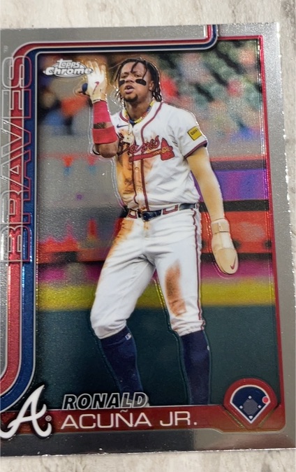 2025 Topps Chrome #257 Ronald Acuña Jr. — front