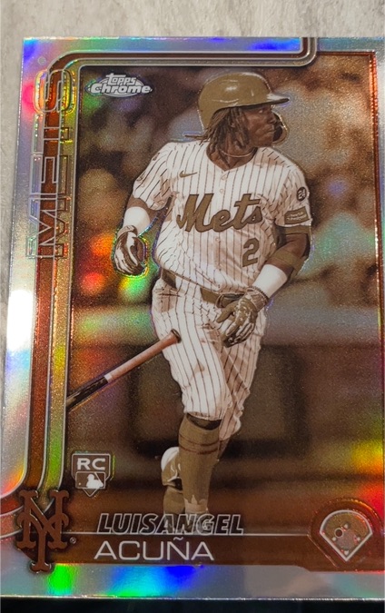 2025 Topps Chrome #56 Luisangel Acuna — front