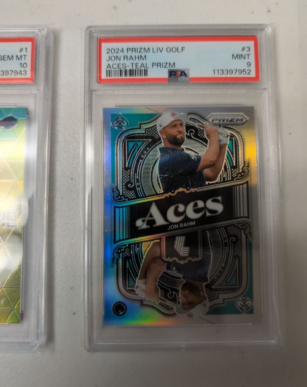 2024 Panini Prizm LIV Golf #3 Jon Rahm Aces Teal Prizm — front
