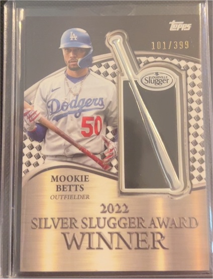 2022 Topps Silver Slugger Award Winner #101 Mookie Betts — front