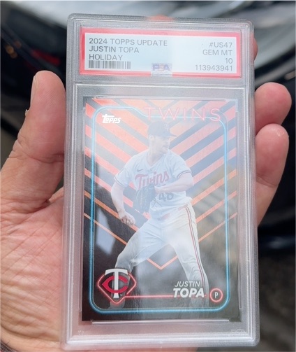 2024 Topps Update #US47 Justin Topa Holiday — front
