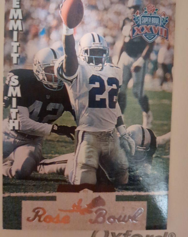 1993 Heads & Tails SB XXVII #SB19 Emmitt Smith Dallas Cowboys — front