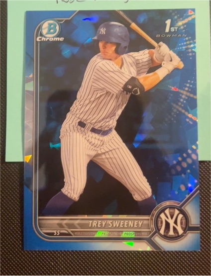 2022 Bowman Chrome Prospects #BCP-137 Trey Sweeney — front